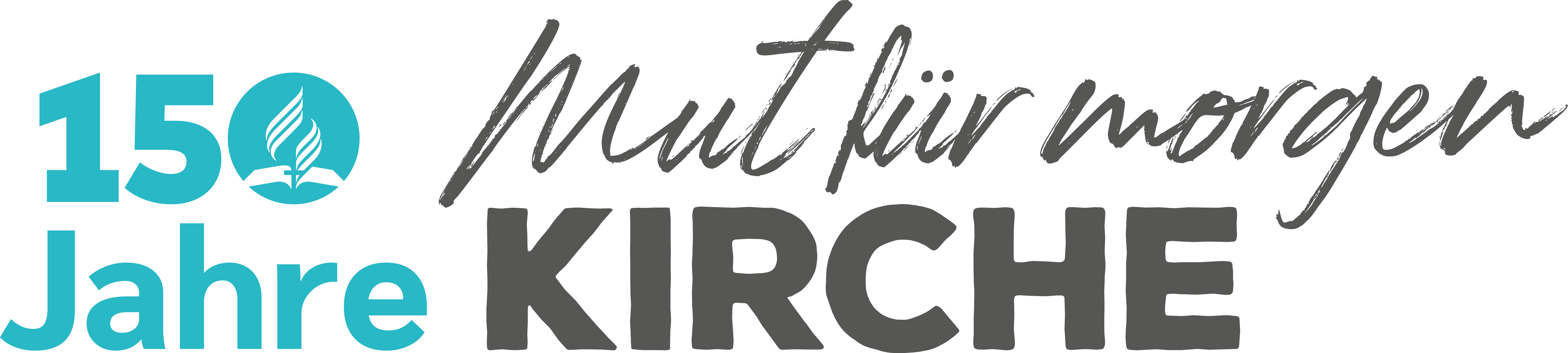 Freikirche der Siebeten-Tags-Adventisten in Landshut 150 Jahre Mut für Morgen Kirche (links)