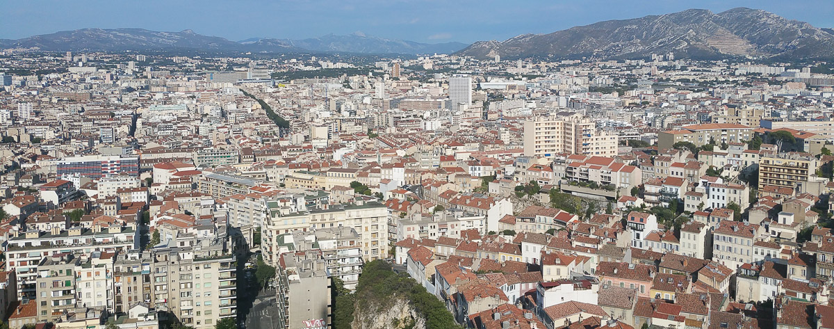 Blick über die Stadt Marseille