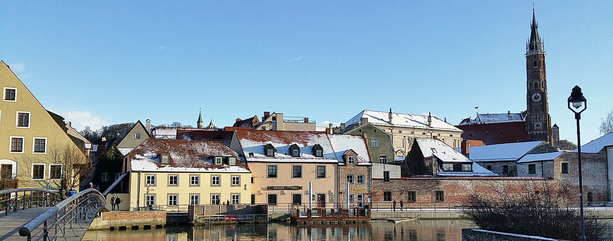 Freikirche der Siebenten Tags Adventisten in Landshut - Landshut von der Isar gesehen